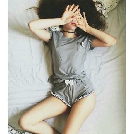 Tshirt gray/white