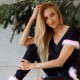 Tshirt black/pink fur