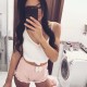 Szorty pink/white