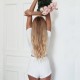 Szorty FRINGE white