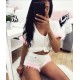 Tshirt white/pink fur