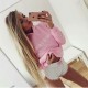 Szorty white/pink